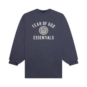 Футболка Fear of God Essentials Jersey Long-Sleeve Tee, Marine