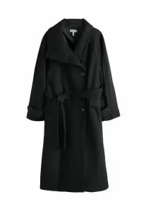 Тренчкот премиум-класса стандартного кроя в форме воронки Next, Black