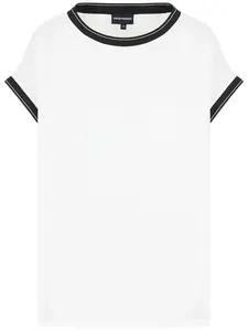 Блузка с короткими рукавами EMPORIO ARMANI, белый