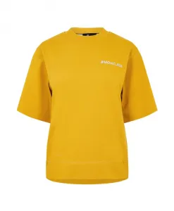 Футболка с вышитым логотипом Гренобля Moncler, желтый