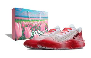 Nike Точность 7 Амортизирующие нескользящие баскетбольные кроссовки мужские красно-белые яркие, цвет Bright Red White, Shopping Bag