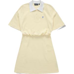 Футболка с коротким рукавом женская оранжевая бежевая желтая FILA FUSION, светло-желтая