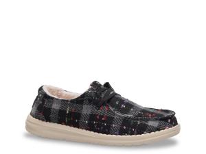 Слипоны HEYDUDE Wendy Cozy Slip-On - Women's, Black Plaid