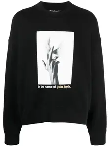 Толстовка с фотопринтом PALM ANGELS, черный