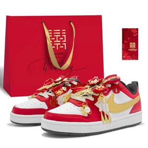Court Borough свадебные туфли Low top скейтборд обувь женские True Red Nike, True красный