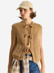 Bianco Lucci Вязаный жилет в цвете camel