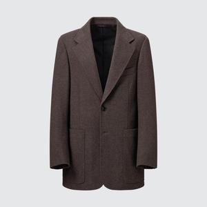 Трикотажный пиджак Uniqlo (Co-ord), 38 темно-коричневый