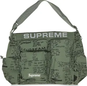 Сумка Supreme Field Messenger Bag Olive Gonz, зеленый