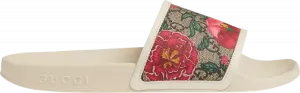 Сандалии Gucci Wmns GG Slide Flora Print - Beige, бежевый
