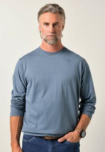 Топ BOSTON PARK BAUCHFIT RUNDHALS, Grey Blue/Blue-Grey