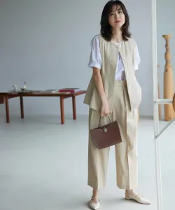 Сверхлегкие эластичные широкие брюки Suite L, цвет Beige [033]