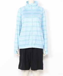 FILA/(W) Полосатый купальник с защитой от УФ-излучения, комплект из 4 предметов