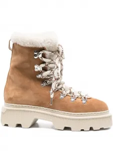 Замшевые ботинки Houring Santoni, коричневый