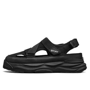 Детские сандалии с низким верхом, устойчивые к истиранию, дышащие и быстросохнущие. Подростковые сандалии. Kung Fu partners, черный