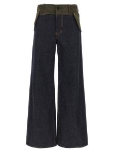 Джинсы «Denim Pants» SACAI, мультиколор