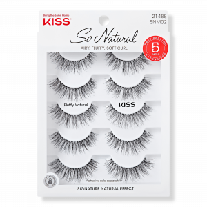 Натуральные накладные ресницы Kiss, Fluffy Natural