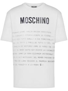Футболка с надписью Moschino, белый