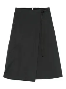 Миди-юбка с запахом Arc'teryx, черный