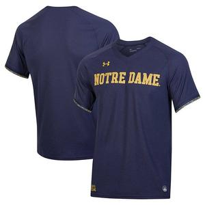 Мужская футболка-поло Notre Dame Fighting Irish темно-синяя Under Armour