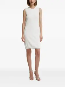 Мини-платье без рукавов из трикотажного полотна Armani Exchange, белый