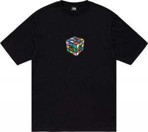 Футболка Stussy Cube Tee 'Black', черный