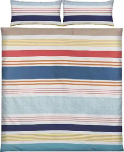 Постельное белье джинс-бордо-бежевый 1x 200x200 см + 2x 40x80 см REDBEST