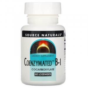 Коферментированный витамин В-1 Source Naturals, 60 таблеток