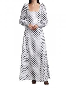 Макси-платье elliot dot CAROLINE CONSTAS White black