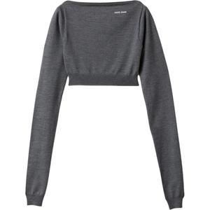 Топ с лодочкой MIU MIU, серый