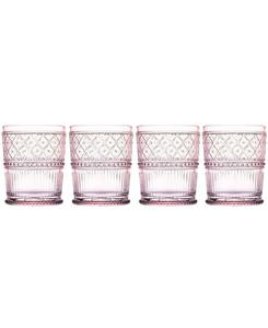 Набор из 4 бокалов для коктейля «Двойной Олд Фэшн» от Claro Godinger, розовый