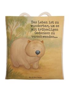 Mr. & Mrs. Panda Сумка с изображением вомбата и надписью белого цвета