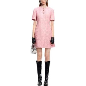 KARL LAGERFELD FW24 Короткое платье с короткими рукавами для женщин Розовый KARL LAGERFELD / Karl Lagerfeld Jeans