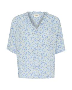 Блузка Cream Tiah, цвет Opal/Sky blue