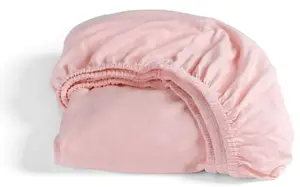 Простыня "Золушка" на подгонке "Джерси", без глажки и узлов, высотой до 25 см Cinderella 80х200 см, 1 шт., розовый