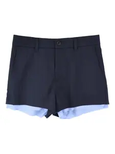 Шорты строгого кроя в тонкую полоску AMBUSH, синий