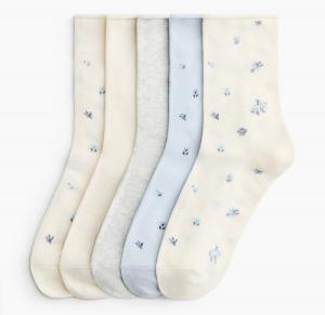 Набор носков H&M, 5 пар, белый/голубой