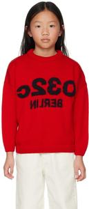 SSENSE Эксклюзивный Детский Красный Свитер 032c