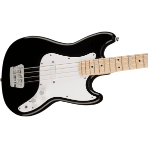 Бас-гитара Squier Bronco, кленовый гриф, белая накладка, черный 0310902506