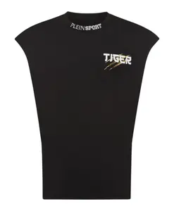 Черная майка, спортивный стиль Plein Sport, черный