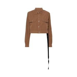 Куртка Rick Owens DRKSHDW Cape Sleeve Cropped Outershirt Jacket Khaki/Brown, зеленый