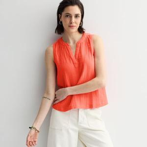 Женская легкая майка из мягкой марли Sonoma Goods For Life, цвет desire