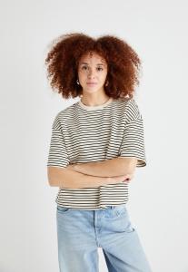 Футболка MSCH Copenhagen NILDA IMA, Oatmeal/Black/White