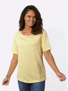 Полосатая рубашка в лимонно-бежевые полоски WITT WEIDEN