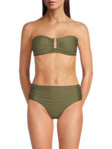 Комплект бикини из двух частей с рюшами DKNY, цвет Moss