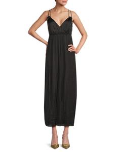 Платье-комбинация миди Malou с плиссировкой Vero Moda, черный