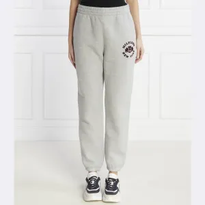 Спортивные брюки свободного кроя из университетского флока Tommy Hilfiger, серый