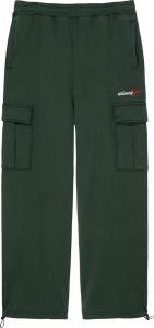 Брюки Stussy Sport Cargo Fleece Pant 'Forest Green', зеленый