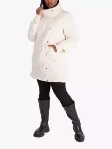 Пальто chesca Quilted High Neck, кремовый