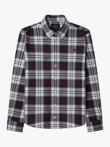 Детская хлопковая рубашка с длинным рукавом и воротником Hackett London