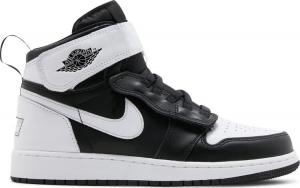 Кроссовки Air Jordan 1 High FlyEase GS Black White, черный